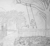 Petstore Mural Sketch