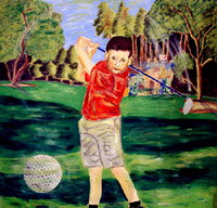 Golf Course Mural
