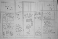 Petstore Mural Sketch