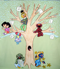 Sesame Stree Mural